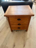 Teak ladenkastje, Huis en Inrichting, Kasten | Ladekasten, Ophalen, Teakhout, 50 tot 100 cm, 3 of 4 laden