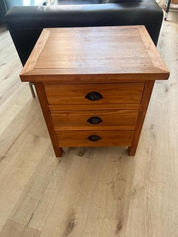 Teak ladenkastje, 25 à 50 cm, Moins de 100 cm, Enlèvement, 50 à 100 cm