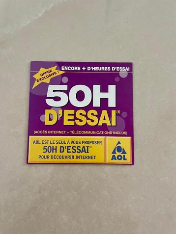 AOL - 50 uur proefversie om het internet te ontdekken beschikbaar voor biedingen