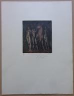 ERNST FUCHS / MYTHOLOGISCHE SZENE / KLEURETS / 52x40cm / SIG, Verzenden