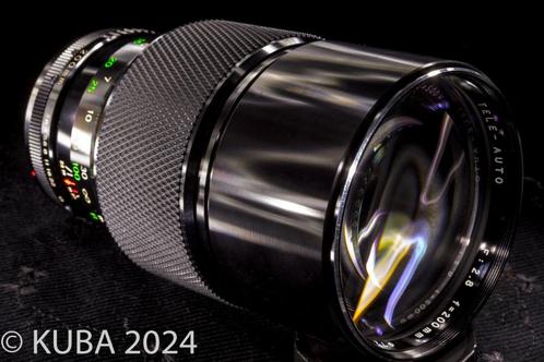 Soligor 200mm f2.8 Canon FD 72mm filter! Bokeh monster, Audio, Tv en Foto, Fotocamera's Analoog, Zo goed als nieuw, Spiegelreflex