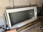 Dubbel raam met buitendeur voor achterdeur, garage, tuinhuis, Doe-het-zelf en Bouw, Ophalen, Gebruikt, 120 cm of meer, Buitendeur