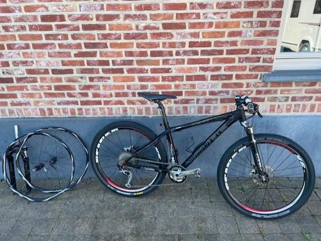 MTB Cube carbon voorvork en extra paar wielen, Fietsen en Brommers, Fietsen | Mountainbikes en ATB, Gebruikt, Heren, Overige merken