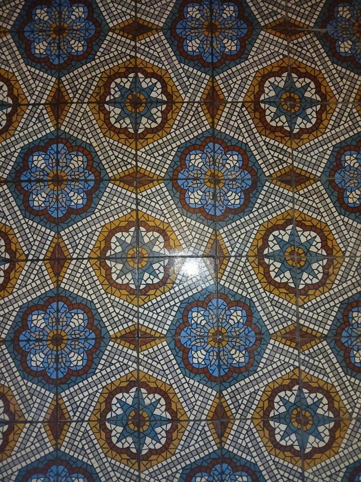 8,54m² cementtegels 15x15x1,5, Doe-het-zelf en Bouw, Tegels, Ophalen