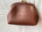 Porte-monnaie NATHAN en cuir brun, Bijoux, Sacs & Beauté, Porte-monnaie & Portefeuilles, Enlèvement ou Envoi, Neuf, Brun, Cuir