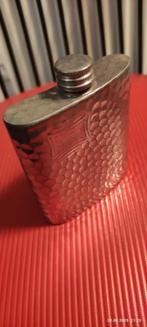 English pewter hip flask vintage, Ophalen of Verzenden