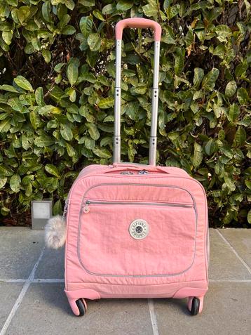 Originele roze Kipling boekentas op zwenkwielen beschikbaar voor biedingen