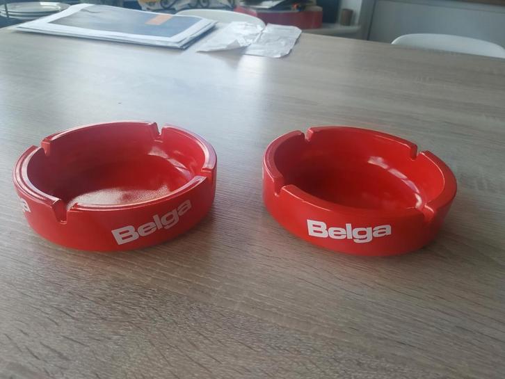Set van twee Belga sigarettenasbakken, Verzamelen, Merken en Reclamevoorwerpen, Gebruikt, Ophalen of Verzenden