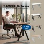 Y-DESK Zit-Sta Bureau Elektrisch diverse kleurcombinaties, Enlèvement, Électrique, Neuf, Bureau