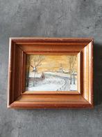 Schilderijtje winters landschap

27.5 op 23 cm, Antiek en Kunst, Kunst | Schilderijen | Klassiek, Ophalen of Verzenden