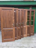 Portes intérieures en chêne massif avec serrures, charnières, Bricolage & Construction, Enlèvement, Verre, Porte intérieure
