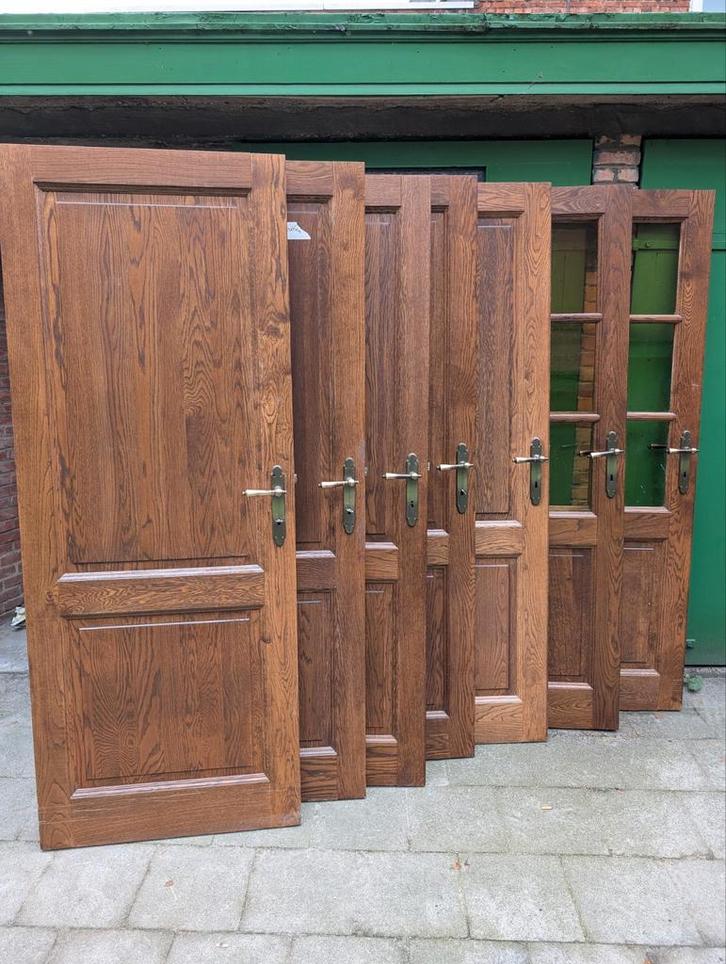 Portes intérieures en chêne massif avec serrures, charnières, Bricolage & Construction, Fenêtres & Moustiquaires, Porte intérieure