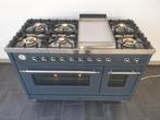 🍀Luxe Fornuis Boretti 120 cm grijs 7 pits Frytop 2 ovens, Elektronische apparatuur, 60 cm of meer, 5 kookzones of meer, Vrijstaand