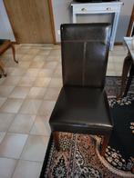 6 chaises d'occasion de couleur marron, Maison & Meubles, Chaises, Enlèvement