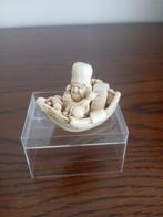 Netsuke Edo Periode Juro Jin in boot 19e eeuw, Antiek en Kunst, Ophalen of Verzenden