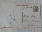 Belgique courrier carte timbre avec griffe, Postzegels en Munten, Postzegels | Europa | België, Met stempel, Verzenden, Frankeerzegel