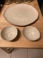 Schaal + 2 kommetjes enkele keren gebr oil & vinegar  2 euro, Ophalen, Zo goed als nieuw