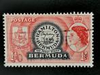 Bermuda 1953 - zegel op zegel - 1e postzegel Bermuda, Postzegels en Munten, Postzegels | Amerika, Ophalen of Verzenden, Midden-Amerika