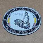 2 W TAC Flight Inspecition F-16 Florennes, Ophalen of Verzenden, Luchtmacht, Embleem of Badge