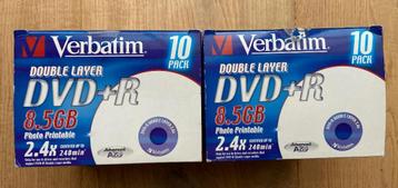 Verbatim Double Layer DVD+R 8,5gb 2,4x 240min Advanced AZO beschikbaar voor biedingen