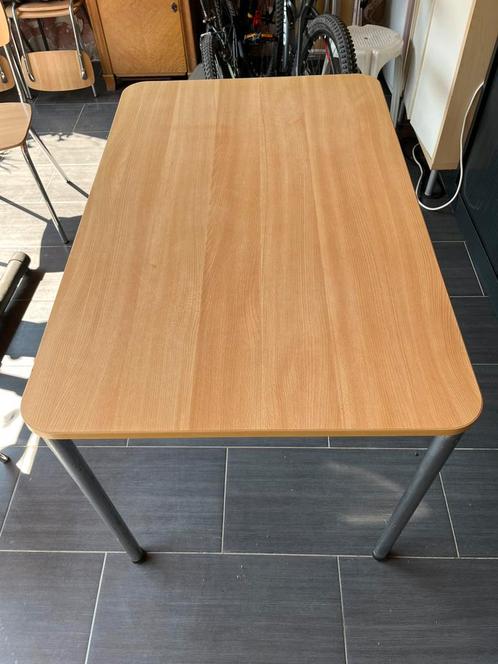 Tafel + 6 stoelen te koop, Tuin en Terras, Tuintafels, Gebruikt, Rechthoekig, Hout, Ophalen