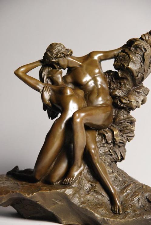 Reproduction Rodin - Le Baiser - Magnifique oeuvre en bronze, Antiek en Kunst, Kunst | Beelden en Houtsnijwerken, Ophalen of Verzenden