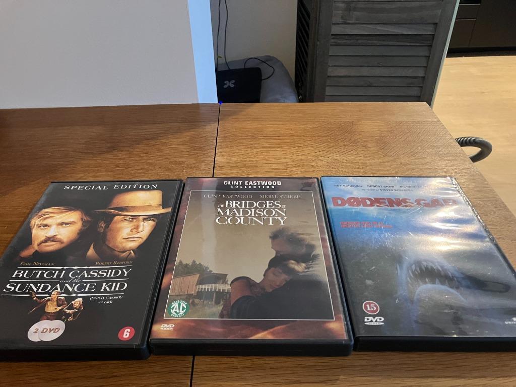 butch cassidy & ... / bridges of madison county / jaws - dvd, CD & DVD, Blu-ray, Enlèvement ou Envoi