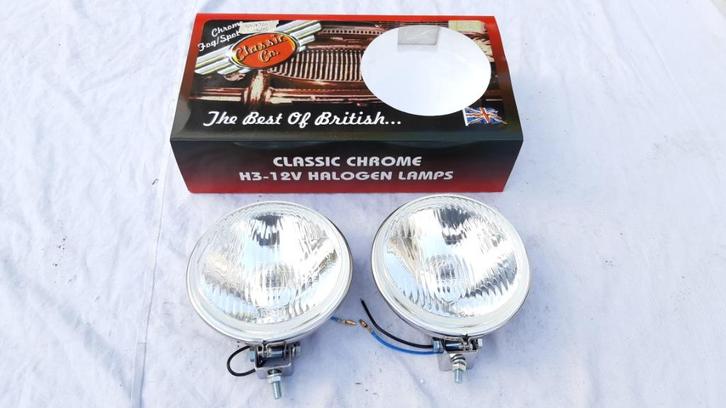 set extra lampen/verstraler set 090S Klassieke Mini, Auto-onderdelen, Verlichting, Mini, Oldtimer onderdelen, Rover, Universele onderdelen