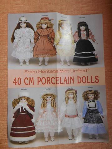 Huit poupées de collection vintage