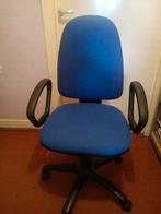 Fauteuil de bureau à roulettes, Enlèvement, Utilisé, Bleu, Chaise de bureau