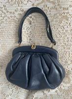 DELVAUX vintage marineblauwe leren tas, Ophalen of Verzenden, Blauw