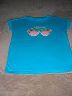 Turquoise t-shirt korte mouwen, Filou & Friends, 8 jaar, 128, Meisje, Ophalen of Verzenden, Zo goed als nieuw, Shirt of Longsleeve
