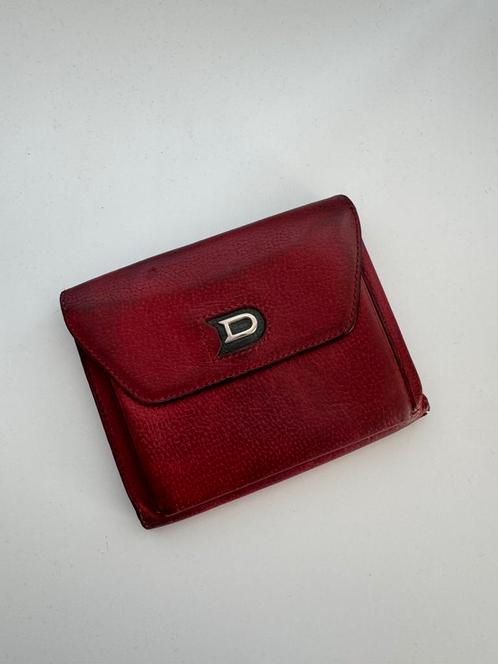 Delvaux vintage portemonnee – bordeauxrood leder, Handtassen en Accessoires, Portemonnees, Zo goed als nieuw, Leder, Ophalen of Verzenden
