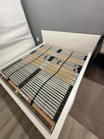 Ikea malm bed kader, Huis en Inrichting, Slaapkamer | Bedden, Ophalen, Wit, Tweepersoons, Zo goed als nieuw