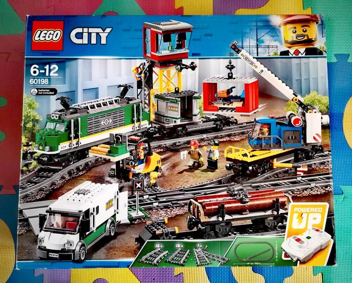 LEGO City Vrachttrein + extra set treinrails., Kinderen en Baby's, Speelgoed | Duplo en Lego, Zo goed als nieuw, Lego, Complete set