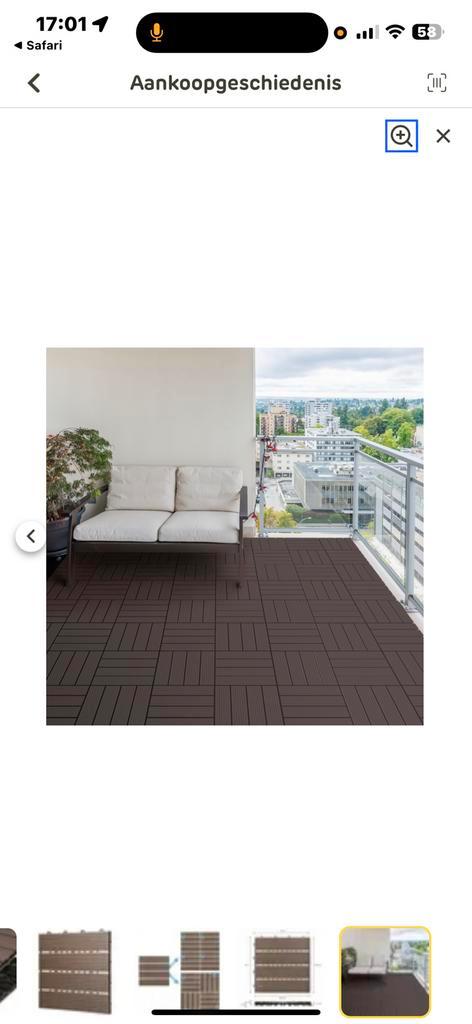 Terrastegels ECD Germany bruin 5m2, Doe-het-zelf en Bouw, Tegels, Zo goed als nieuw, Ophalen