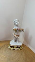Beeldje engel met bloemen, Ophalen of Verzenden