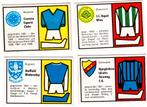 4 Chromos 1970 Football, Envoi, Comme neuf, Plusieurs images