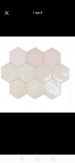 NIEUW Witte Zellige-tegels +/- 2 m2, Nieuw, Minder dan 5 m², Wandtegels, Ophalen