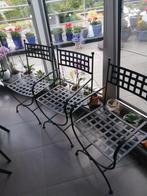 terrasstoelen in ijzer, Tuin en Terras, Ophalen, Metaal