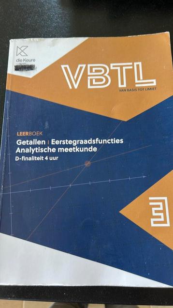 VBTL 3 – leerboek getallen & analytische meetkunde (D – 4 uu beschikbaar voor biedingen