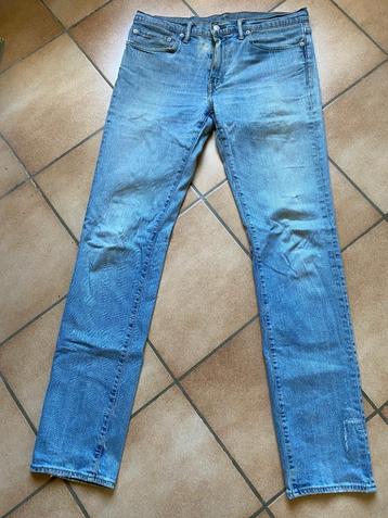Levi's 511 W34 L32 washed blauw beschadigd, gevlekt beschikbaar voor biedingen
