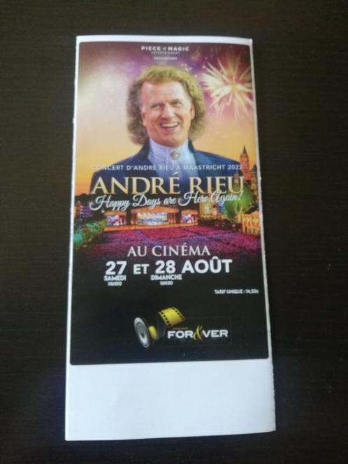 gratuit flyer publicité André Rieu cinéma, Collections, Cinéma & Télévision, Enlèvement ou Envoi