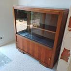 vintage boekenkast- pronkkast. 120 x126.5 x35cm, Ophalen, Gebruikt