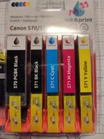 Set de 5 cartouches imprimantes Canon 570/571, Informatique & Logiciels, Fournitures d'imprimante, Cartridge, Canon, Enlèvement ou Envoi