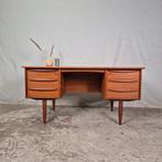 Svend Aage Madsen Falster vintage jaren 60 Deens bureau teak, Huis en Inrichting, Bureaus, Ophalen, Gebruikt, Bureau