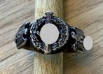 Zeer mooie originele Duitse zilveren ring zeldzaam, Collections, Enlèvement ou Envoi