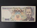 200 zloty Polen 1988 jaar, Postzegels en Munten, Ophalen of Verzenden, Polen, Los biljet