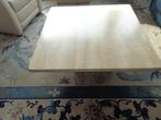 VINTAGE SALONTAFEL VAN TRAVERTIN MARMER, Huis en Inrichting, Tafels | Salontafels, Ophalen, Overige materialen, 50 tot 100 cm