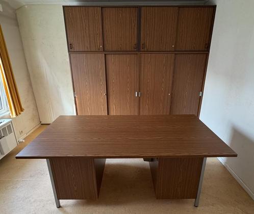 Moderne kantoormeubelen - 4 kasten en 1 bureau, Huis en Inrichting, Bureaus, Gebruikt, Bureau, Ophalen